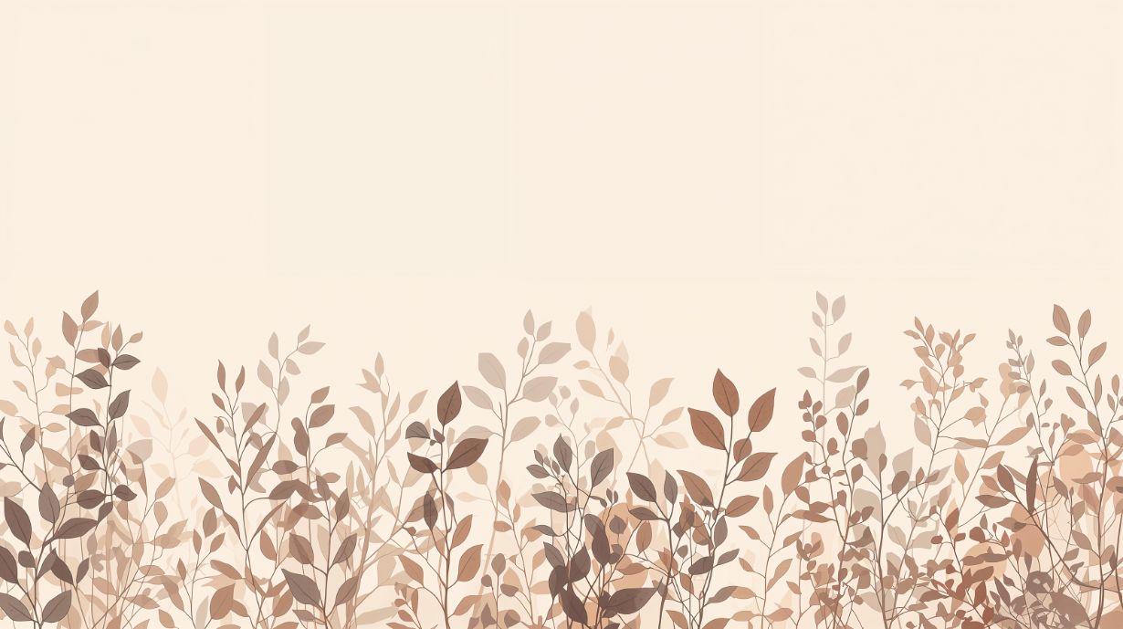 Autumn Silhouette - Neutra Accent Wall Mural Wallpaper, peel & stick, custom-sized by Recoat