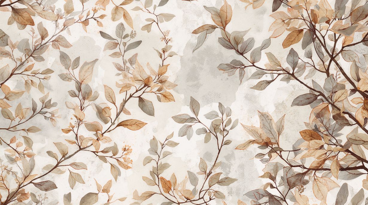 Bohemian Dreams - Botanical Accent Wall Mural Wallpaper, peel & stick, custom-sized by Recoat