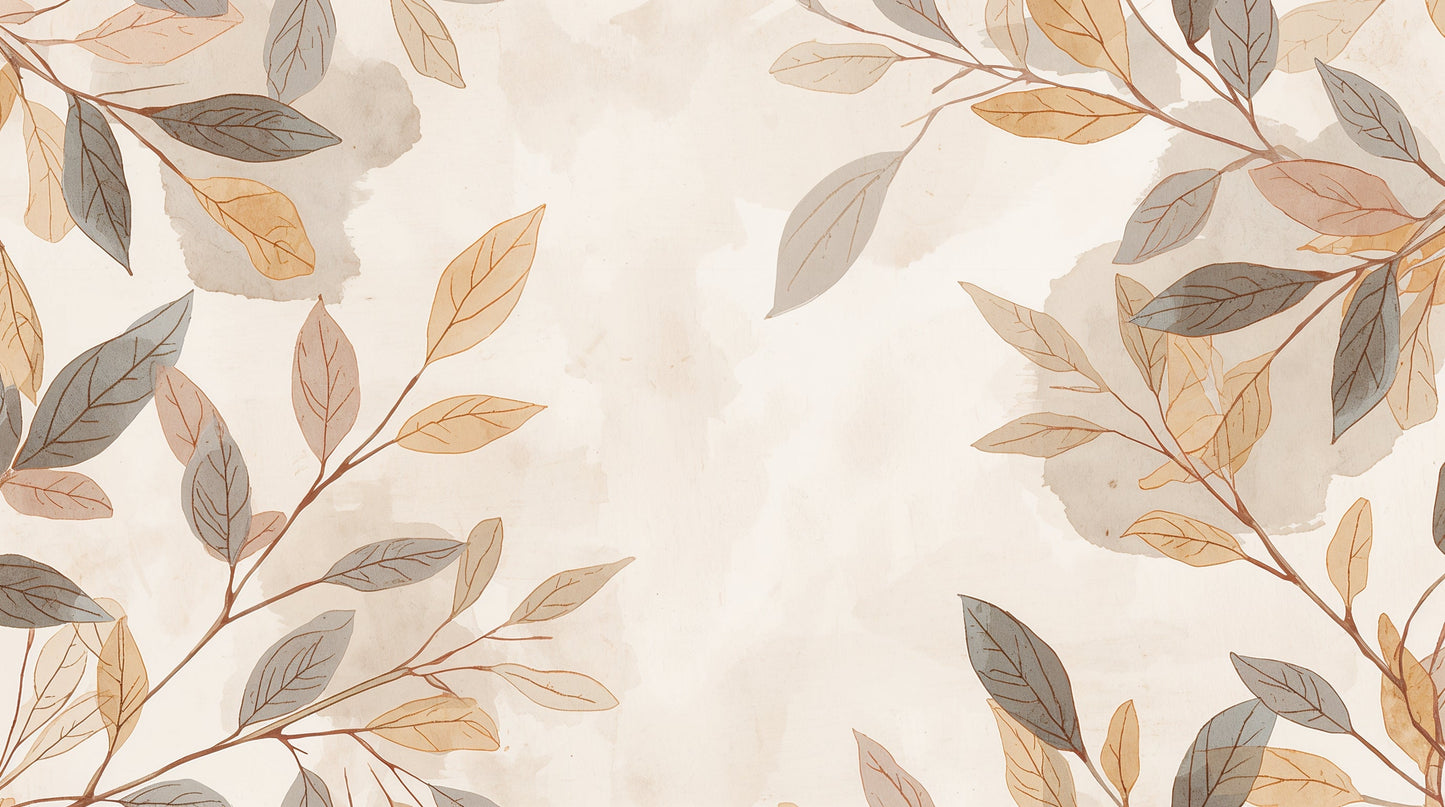 Terracotta Garden - Botanical Wall Decor Mural Wallpaper, peel & stick, custom-sized by Recoat