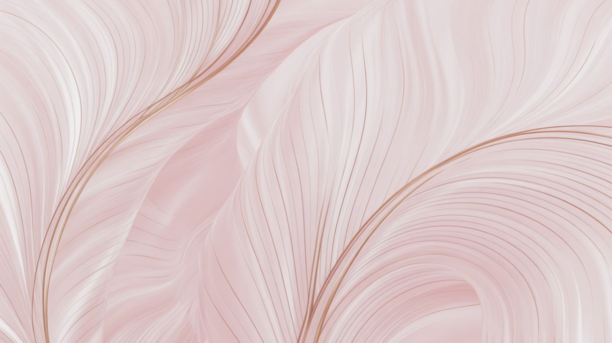Blush Feathers - Abstract Lines Accent Wall Mural Wallpaper, peel & stick, custom-sized by Recoat