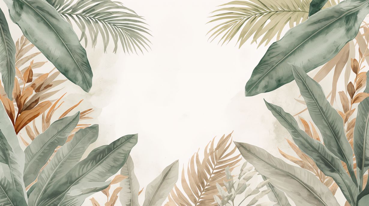 Tropical Canopy - Jungle Landscape Accent Wall Mural Wallpaper, peel & stick, custom-sized by Recoat