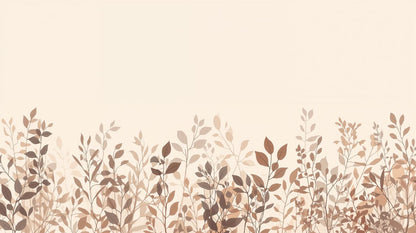 Autumn Silhouette - Neutra Accent Wall Mural Wallpaper, peel & stick, custom-sized by Recoat