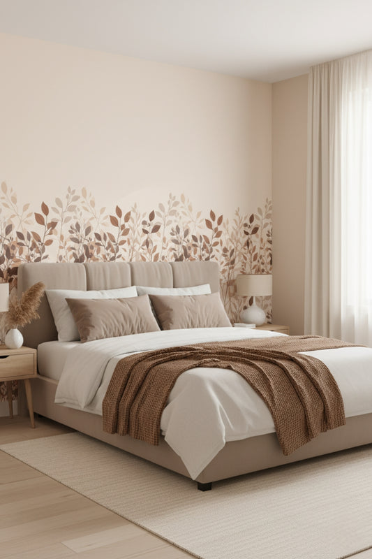 Autumn Silhouette - Neutra Accent Wall Mural Wallpaper