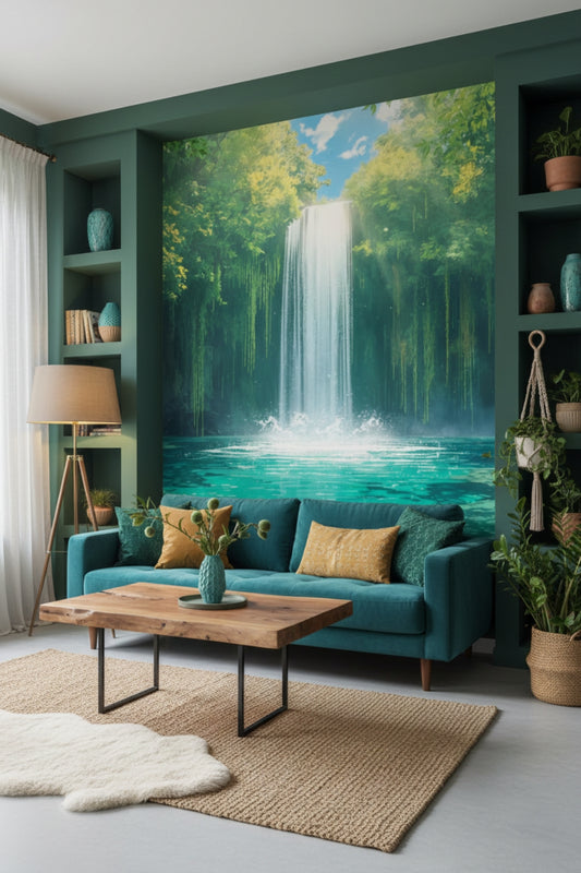 Hidden Falls - Secret Garden Accent Wall Mural Wallpaper