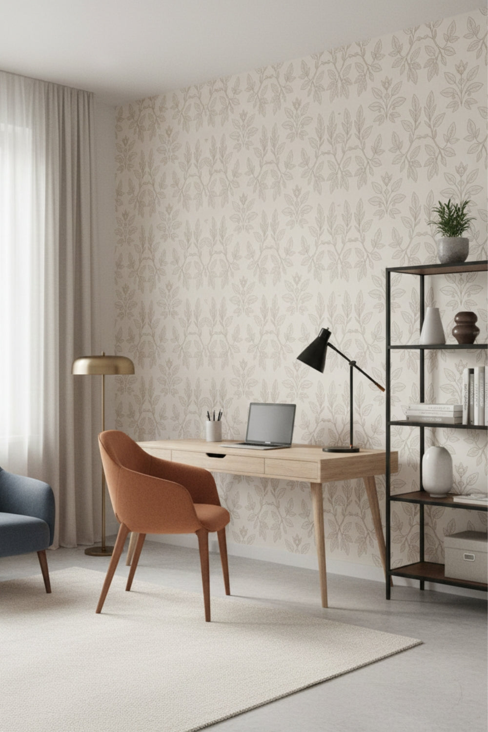 Lace Vines - Ornate Pattern Accent Wall Mural Wallpaper