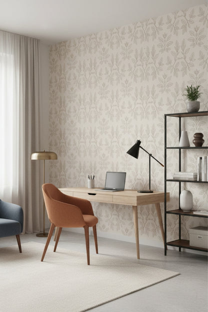 Lace Vines - Ornate Pattern Accent Wall Mural Wallpaper