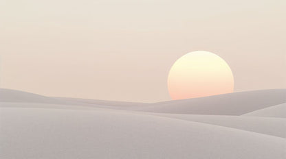 Dune Serenity - Minimalist Desert Accent Wall Mural Wallpaper, peel & stick, custom-sized by Recoat